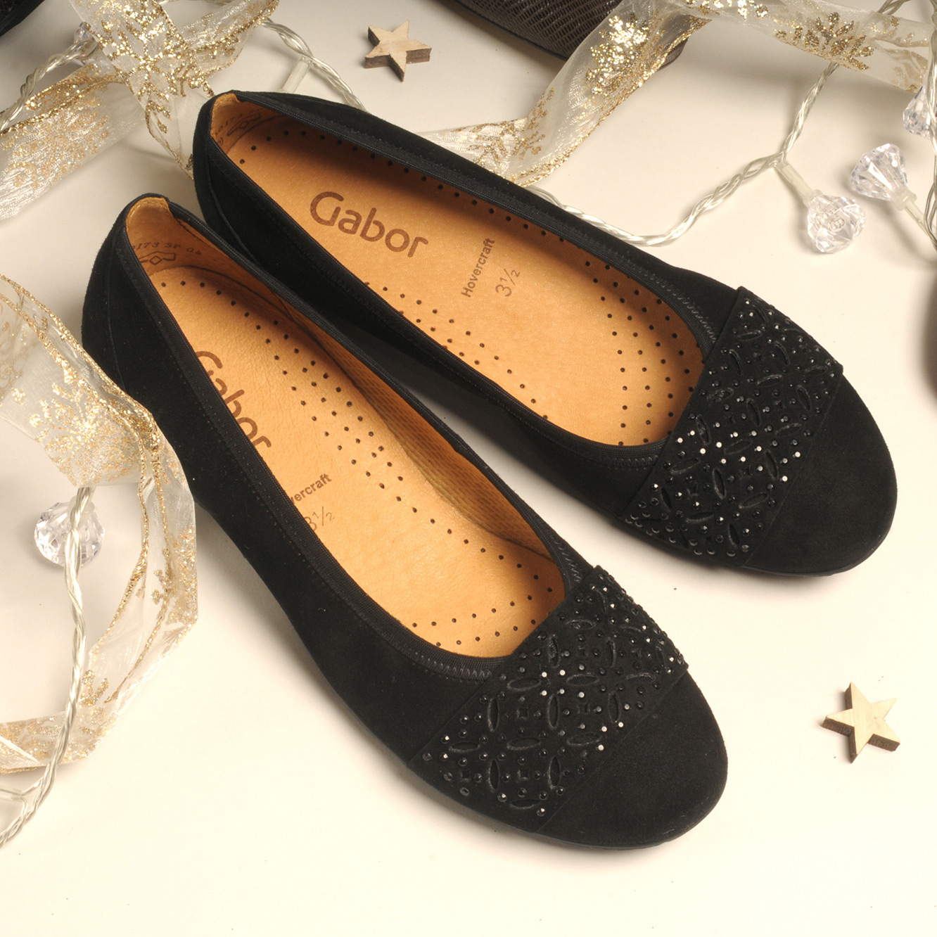 Gabor_Black_Flat_Shoes