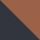 Navy/Cognac