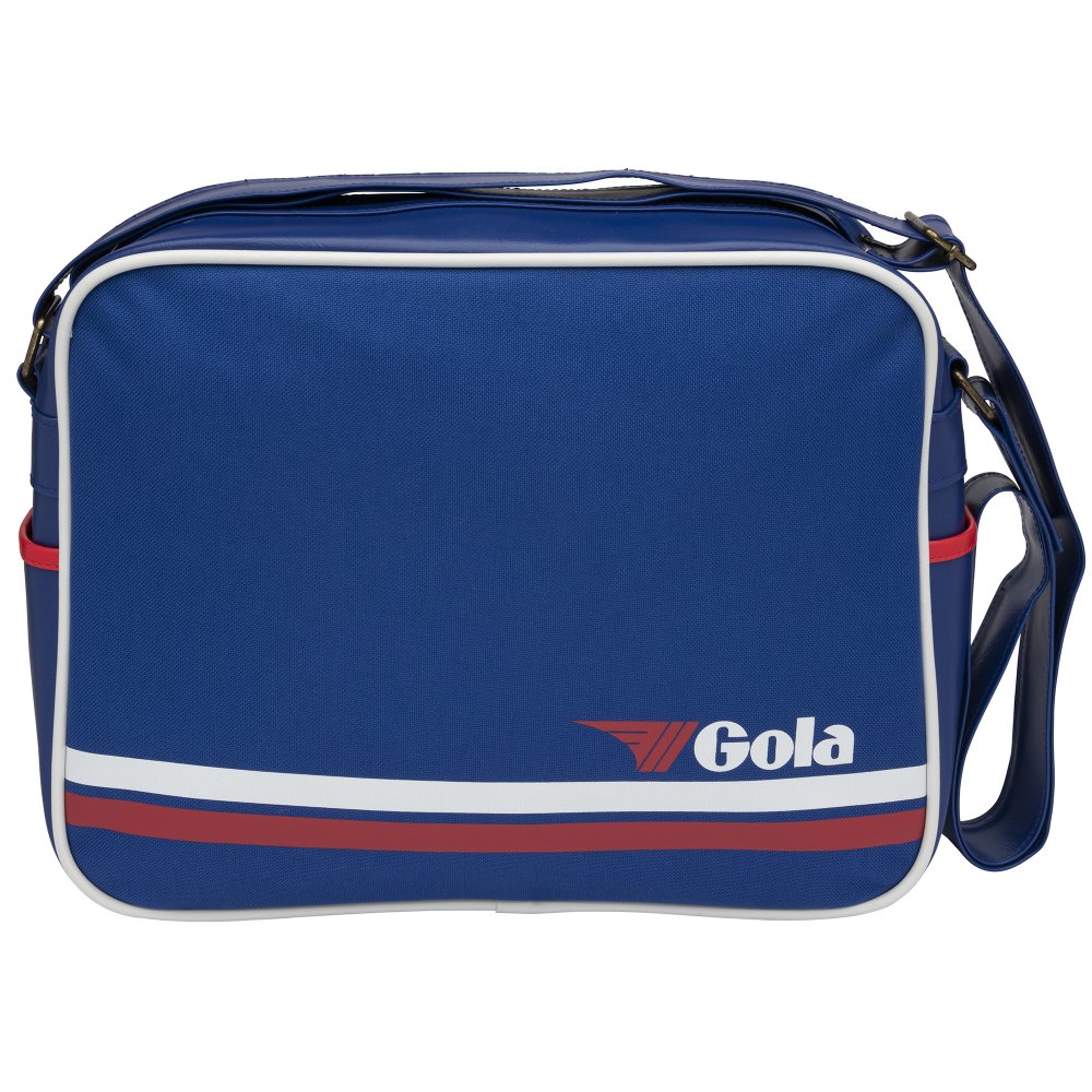 Gola Unisex Blue 'Redford Strip' Messenger Bag In - Image 3