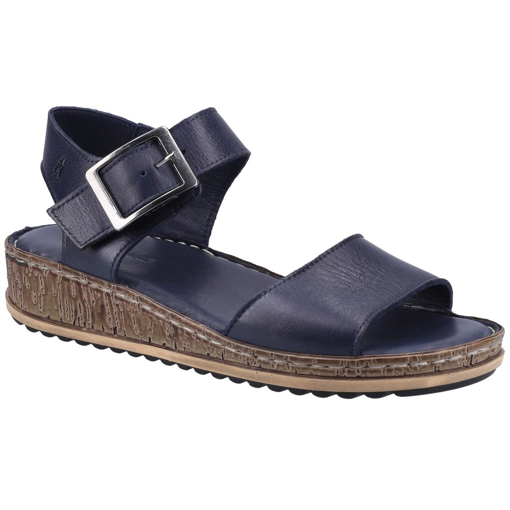 Hush Puppies Women's Navy Suede Ellie Sandals Colour: : Size 4