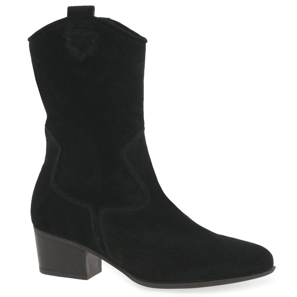 Gabor Kirsten Womens Calf Length Boots Colour: Black Suede, Size: 6.5 - Image 5