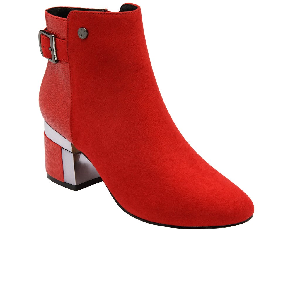 Lotus Women's Red Andrea Ankle Boots Colour: : Size 4