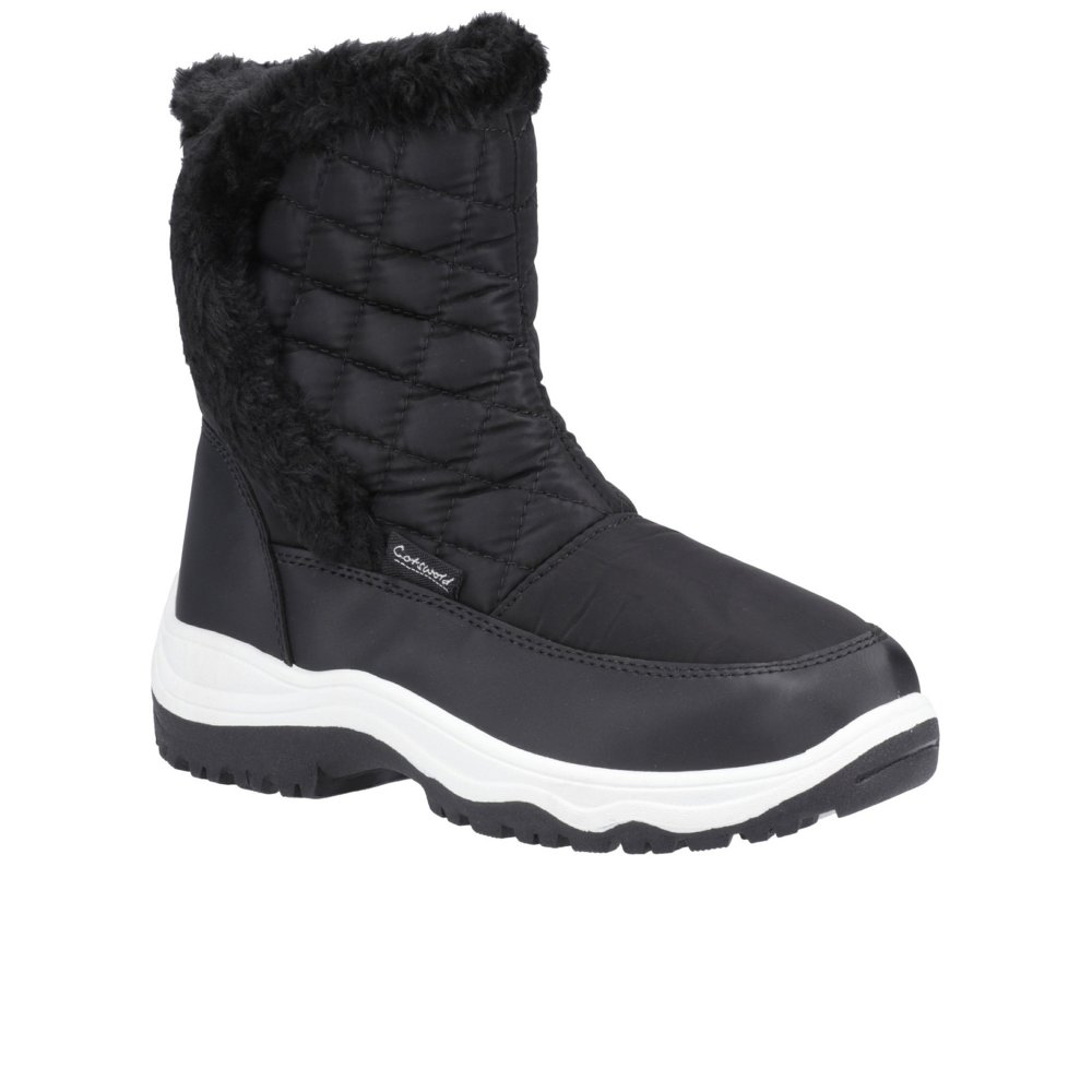 Cotswold Women's Black Butterrow Wellingtons In | Size: 3 - Image 3
