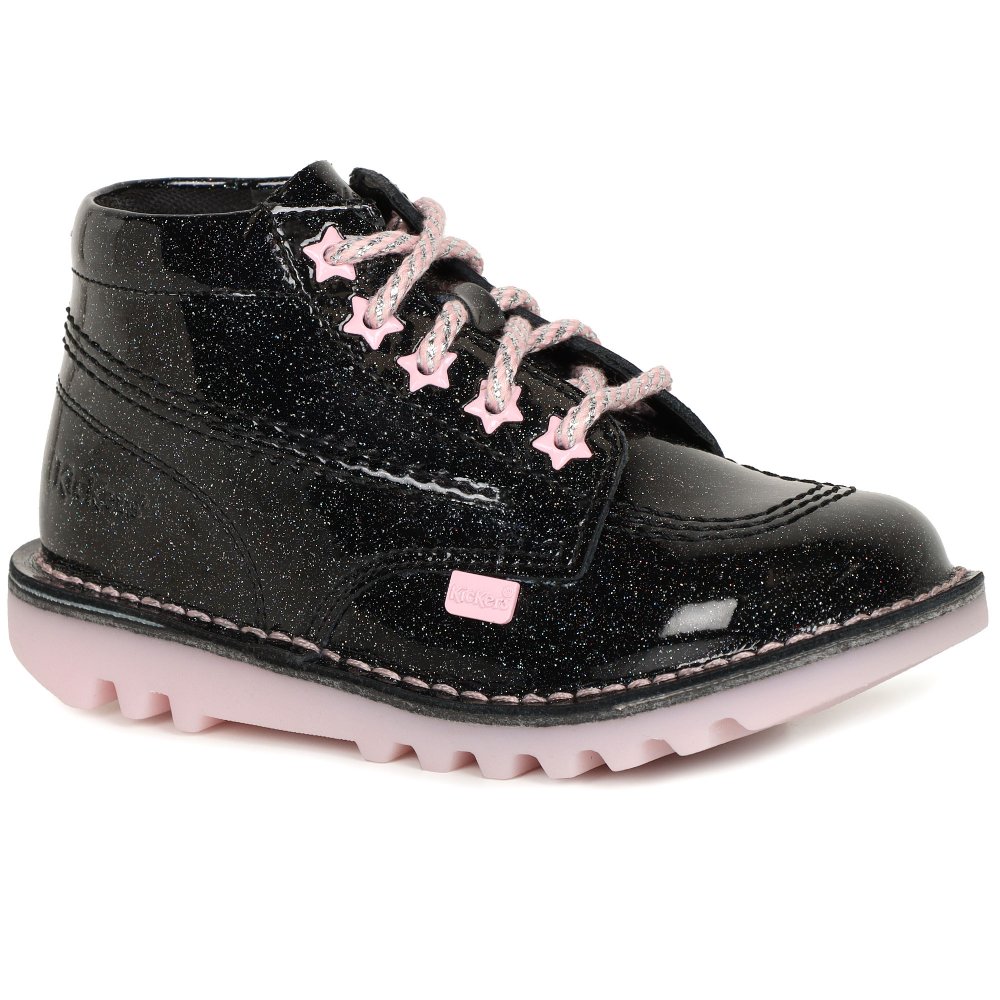 Bottines Kickers Kick Hi J Pour Fille – Cuir Lisse, Semelle Caoutchouc, Style Iconique - 3