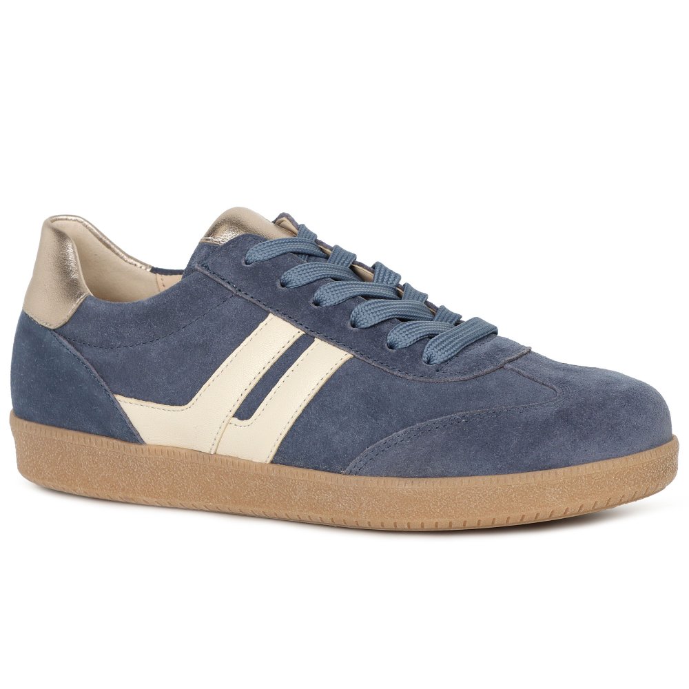 Gabor Women's Jeans/Panna Suede West Trainers - Image 3