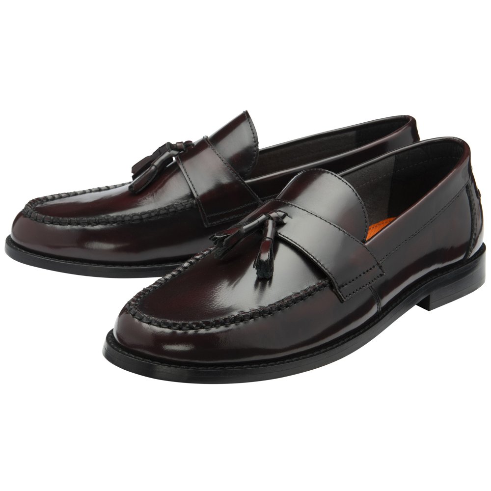 Frank Wright Bordo Bounty Leather Slip-On Loafers - Image 2
