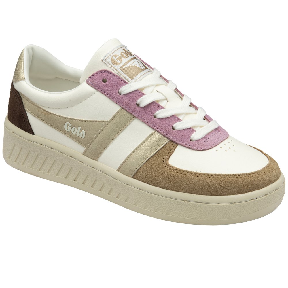 Gola Women's White Trainers Grandslam Quadrant Trainer - Image 2