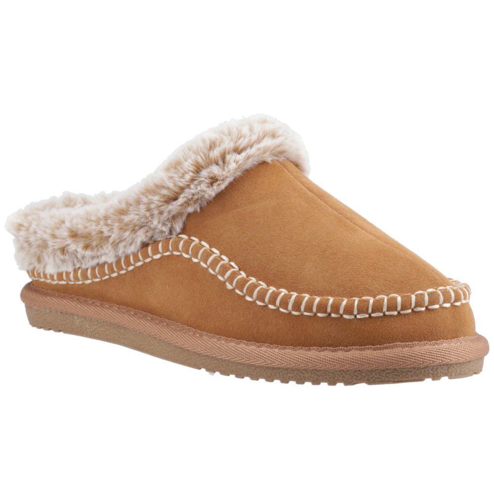 Hush Puppies Women's Anika Slipper in Tan | Size: 4 - Image 5