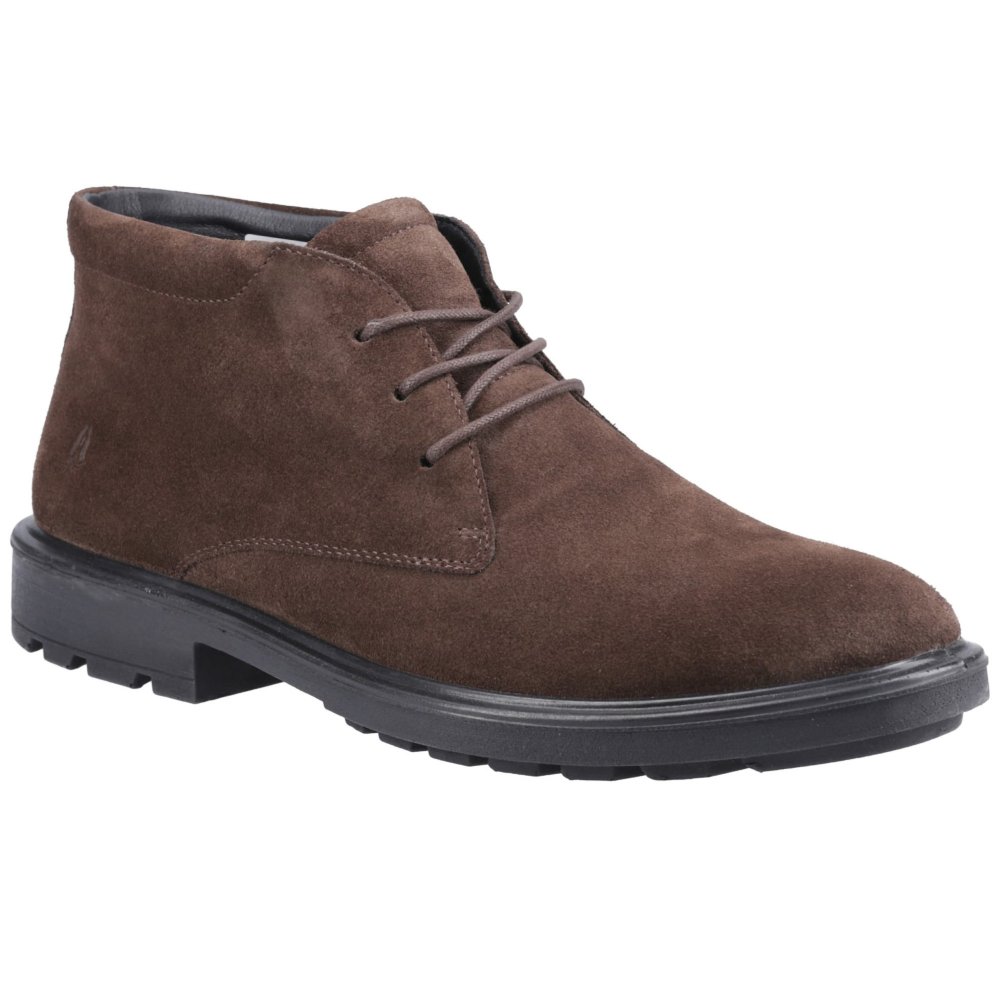 Hush Puppies Men's Brown Suede Marsden Chukka Boots Colour: : Size 10