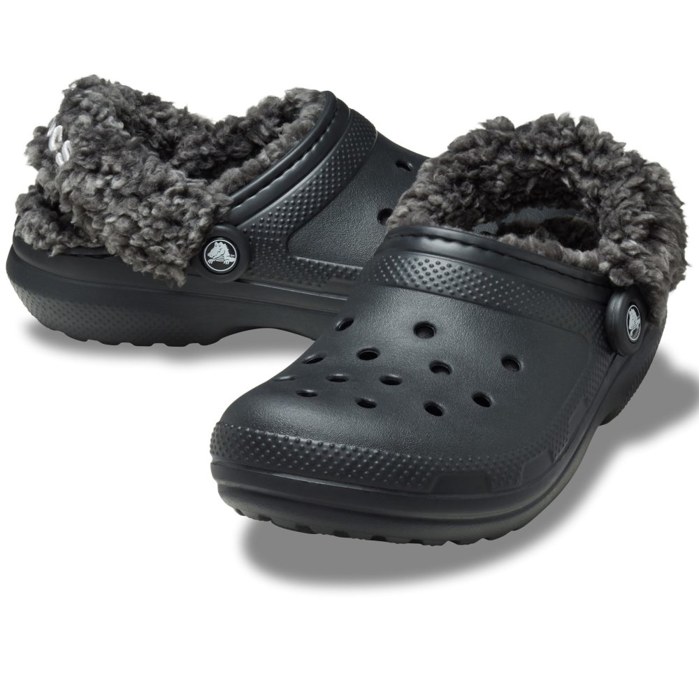 Fuzzy Crocs Size Black Lined Crocs Mens Crocs Kids Baya  display picture 1
