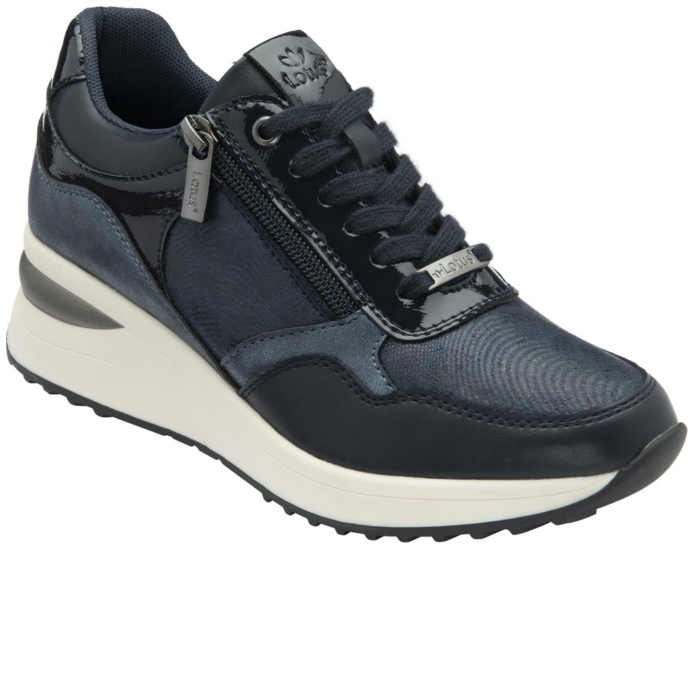 Lotus Women's Navy Pluto Trainers Colour: : Size 8