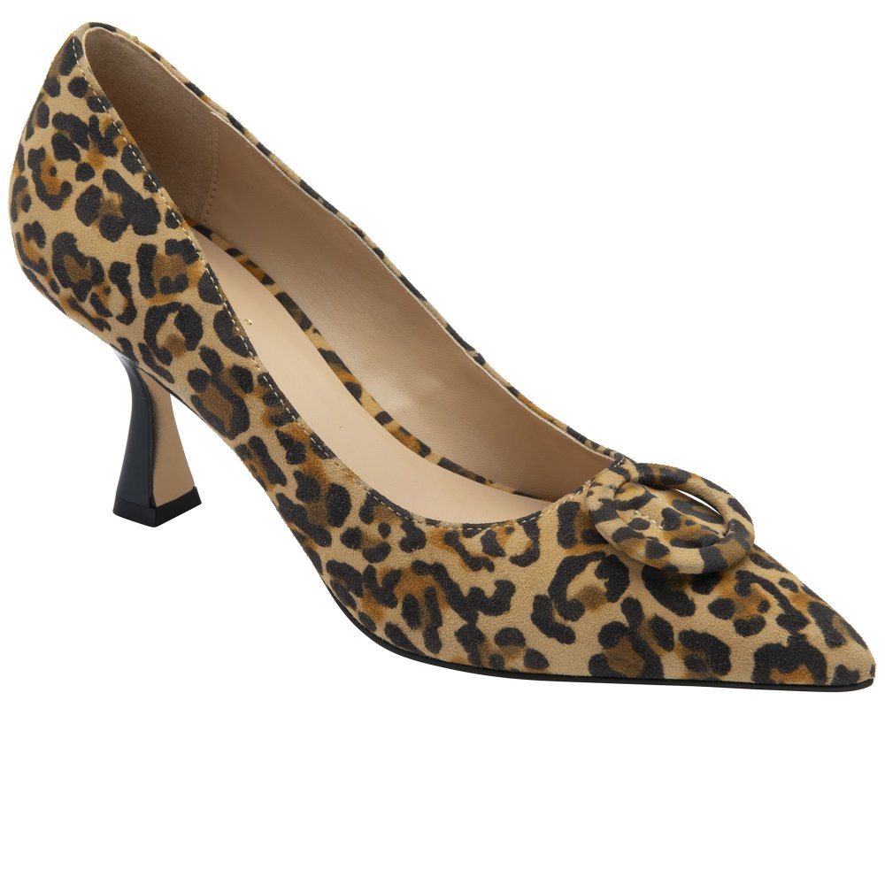 Lotus Women's Leopard Suede Henley Court Shoes Colour: : Size 3