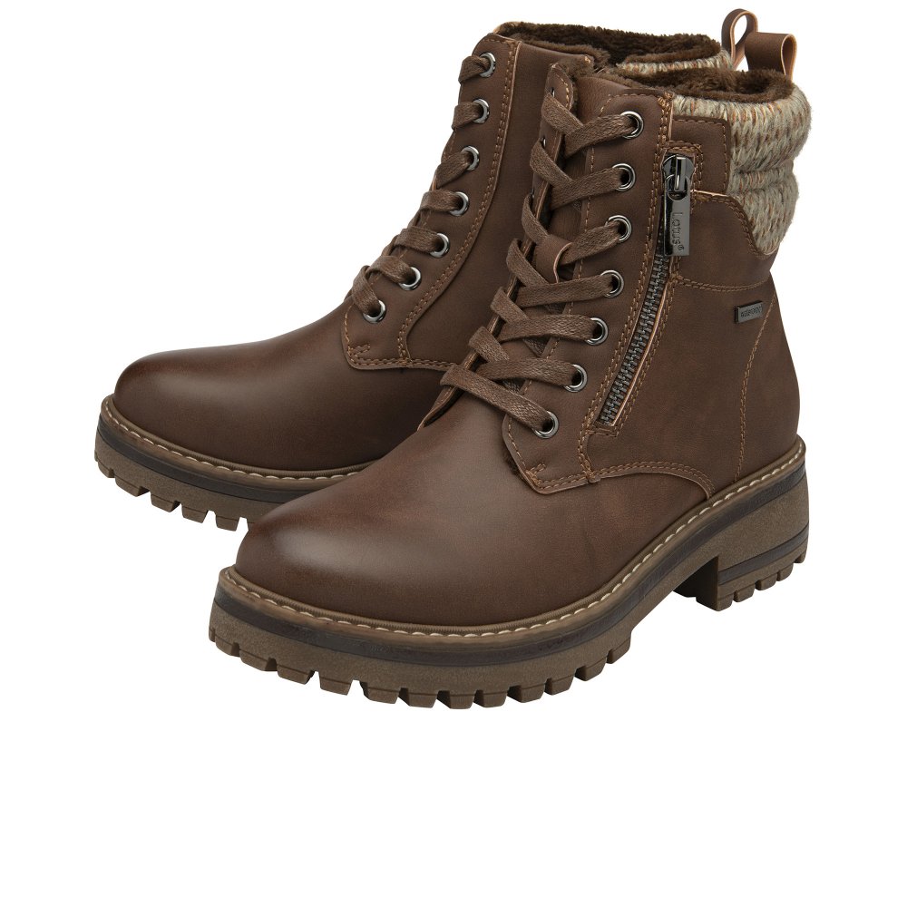 Lotus Women's Brown Stefani Ankle Boots Colour: : Size 6 - Image 5