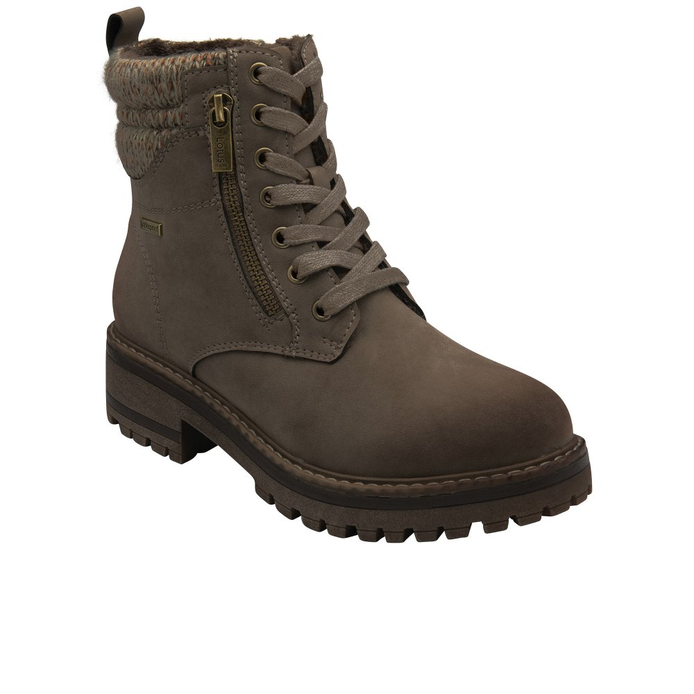 Lotus Women's Taupe Stefani Ankle Boots Colour: : Size 7