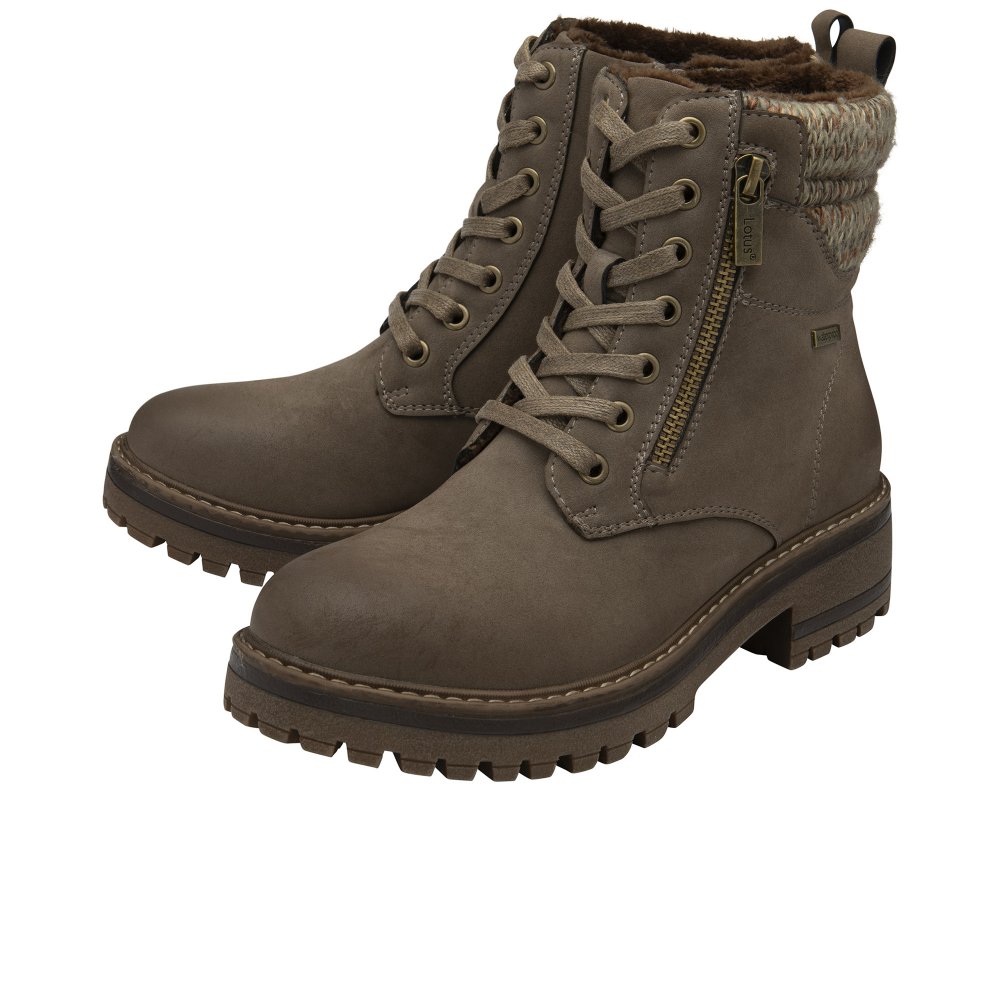 Lotus Stefani Women's Ankle Boots in Brown Size 7 Waterproof Walking Boot Style Footwear - Image 2