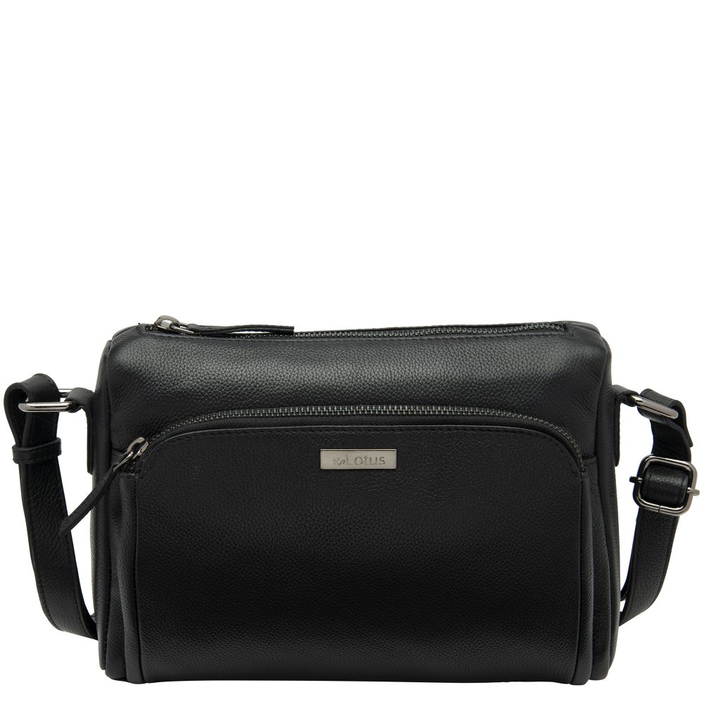 Lotus Women's Black 'Ida' Leather Bag In - Image 3
