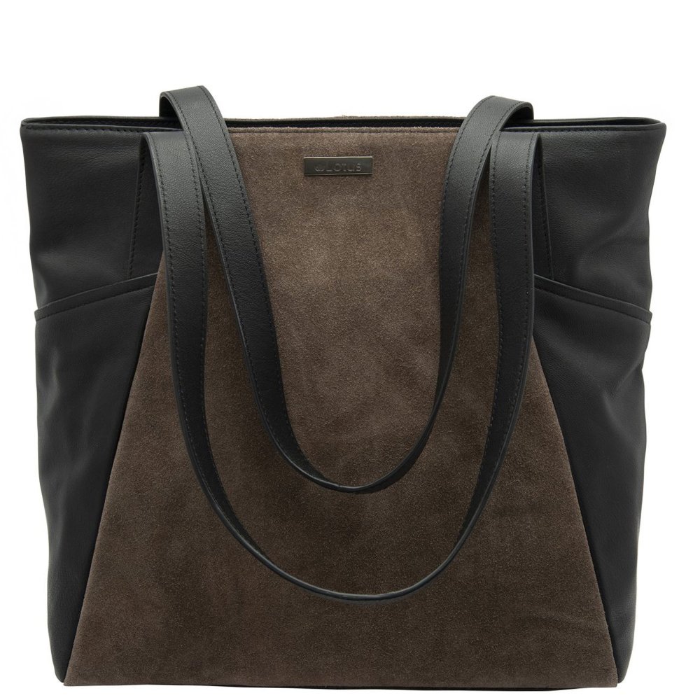 Lotus Women's Black/Taupe Amelie Tote Bag Colour: Size: One Size