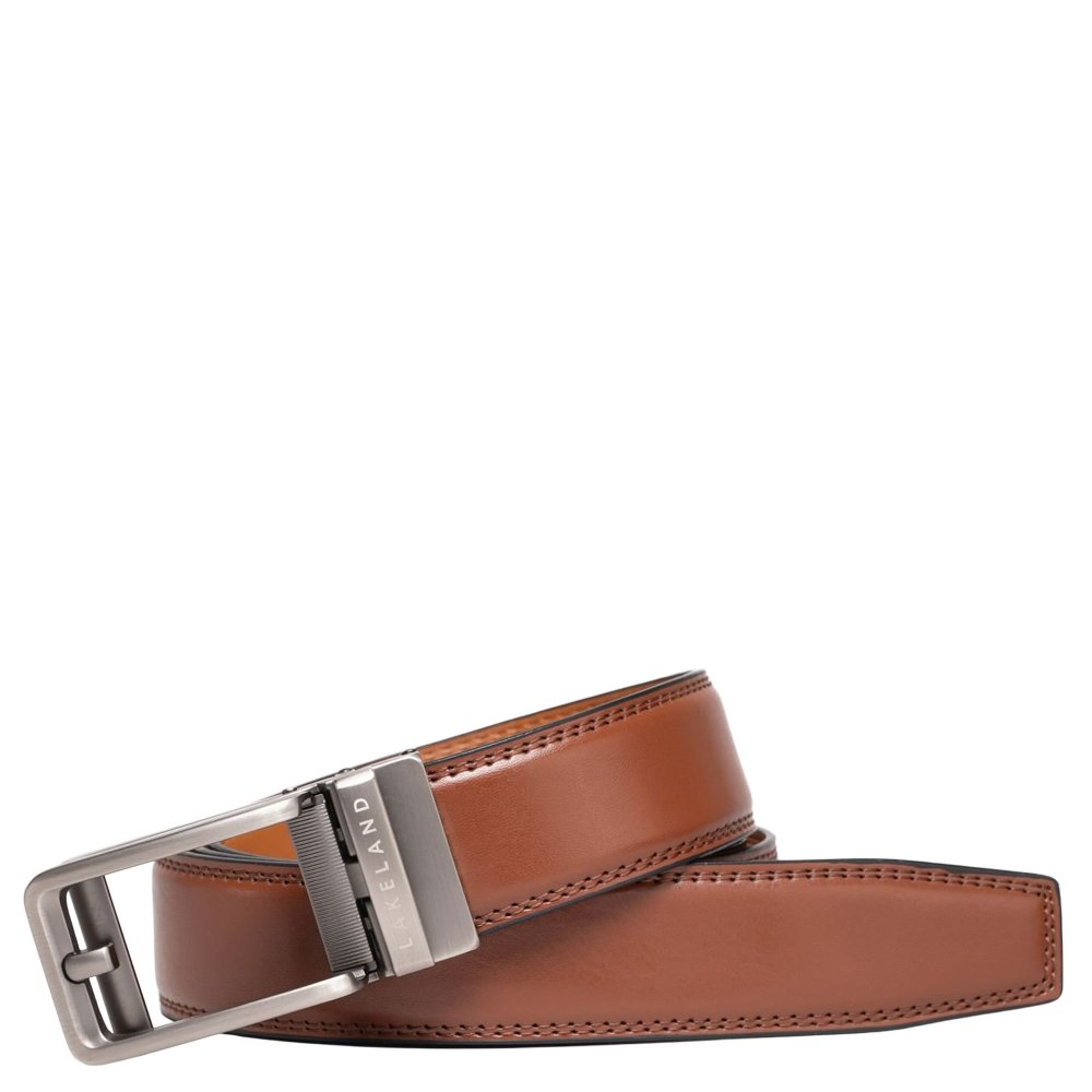 Lakeland Leather Men's Brown Rigg Ratchet Belt - Image 2