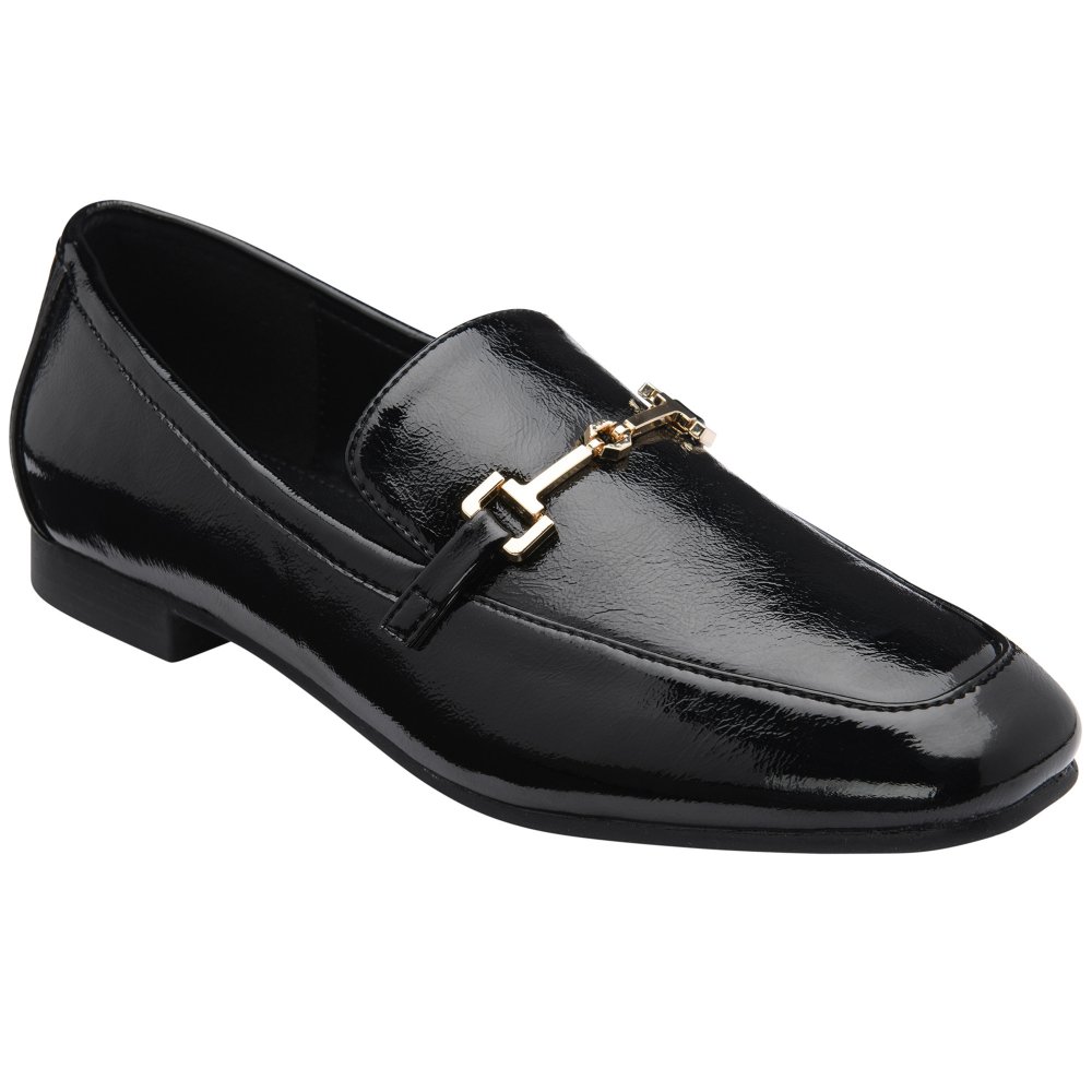Lotus Women's Black Patent Zola Loafers Colour: : Size 3