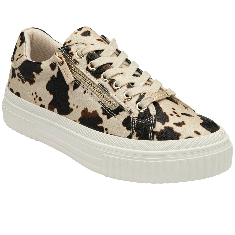 Lotus Women's Cow Print Alexa Trainers Colour: : Size 8