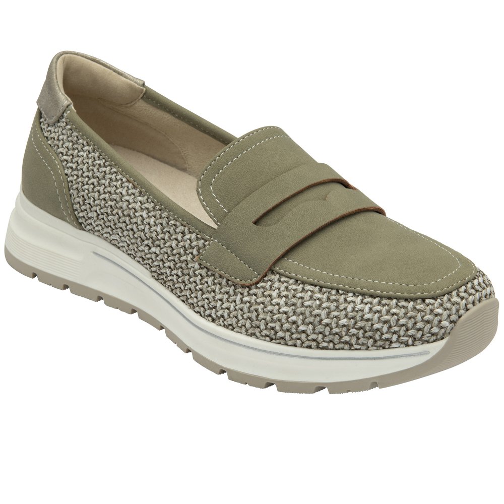 Lotus Women's Khaki Florida Loafers Colour: : Size 8