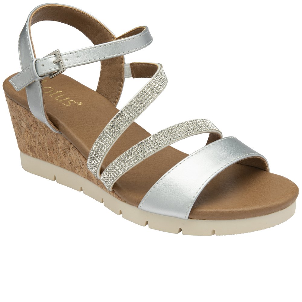 Lotus Women's Goldie Wedge Sandal - Brown - Size 8 - Image 2