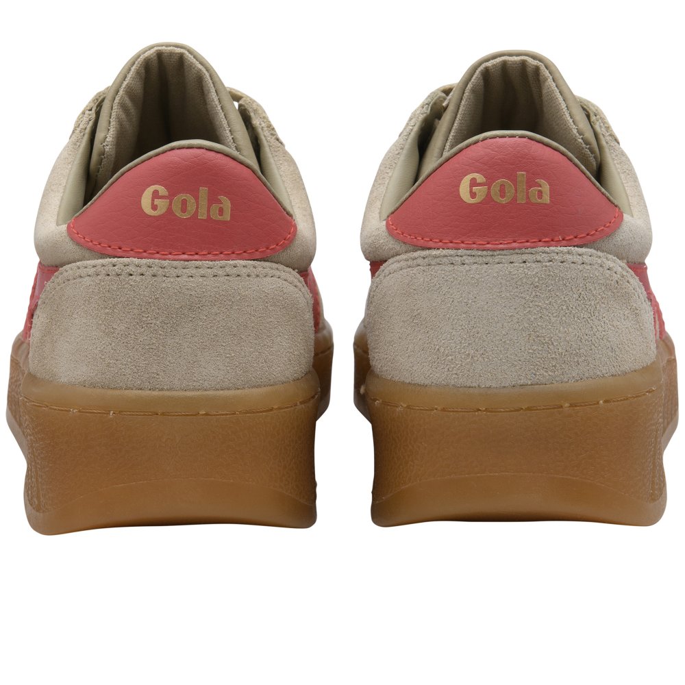 Gola Women's Beige Suede Trainers Grandslam Suede - Image 3