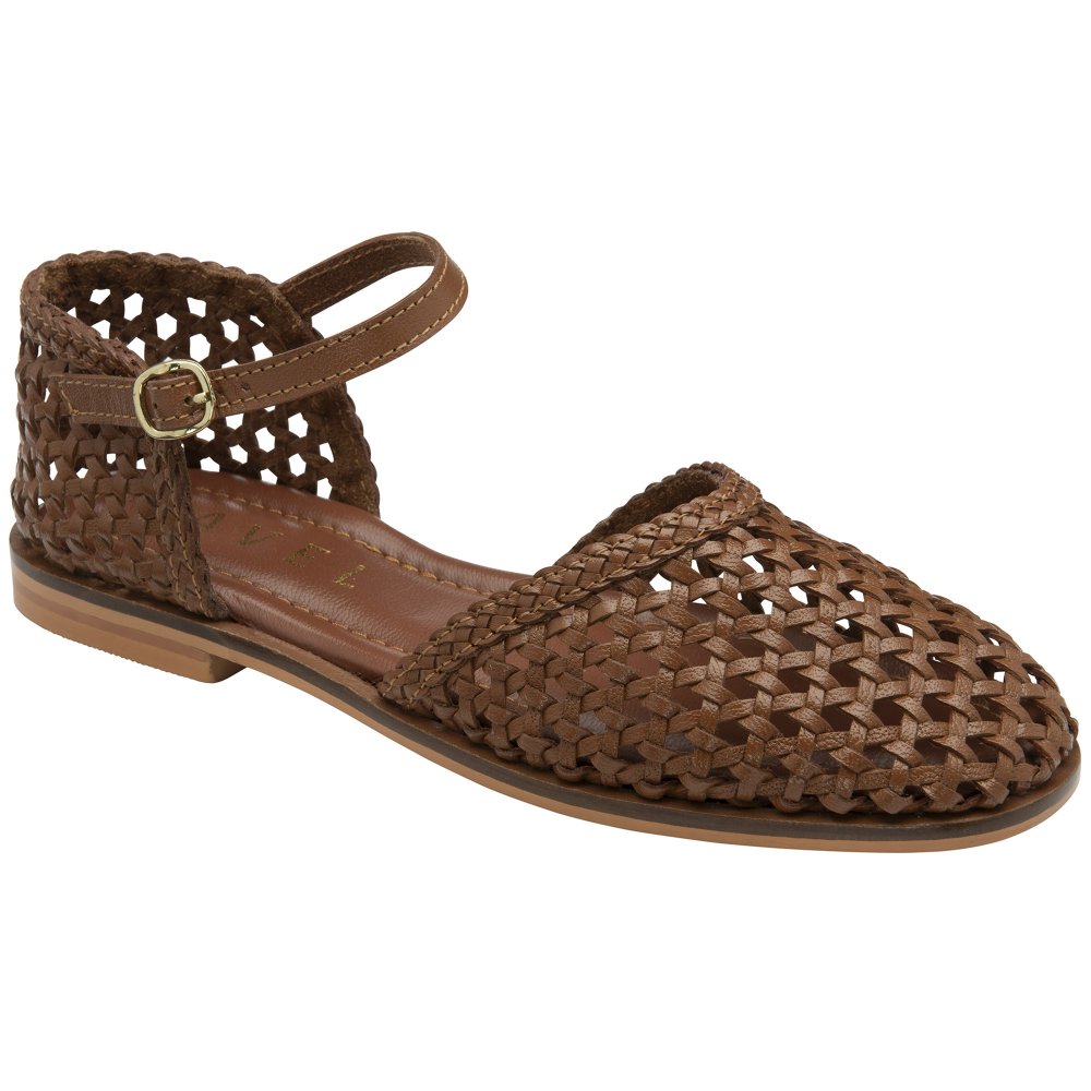 Ravel Women's 'Kelk' Leather Flat Sandals in Tan | Size: 5 - Image 4