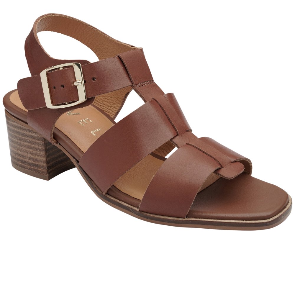 Ravel Women's Tan Togston Heeled Sandals Colour: : Size 5