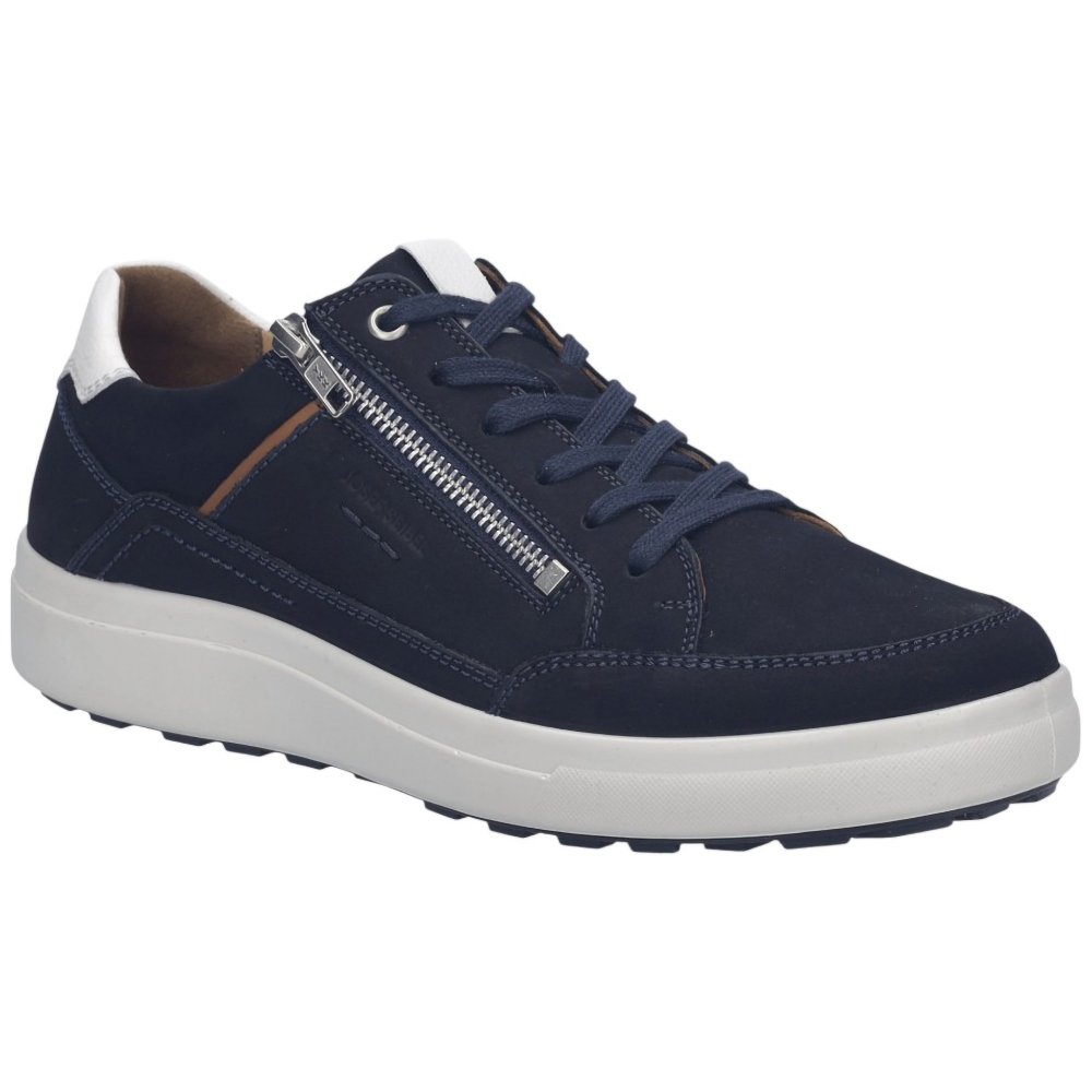 Josef Seibel Maddox 07 Mens Trainers Colour: Dunkelblau Kombi Lea, Size: 7 / 41
