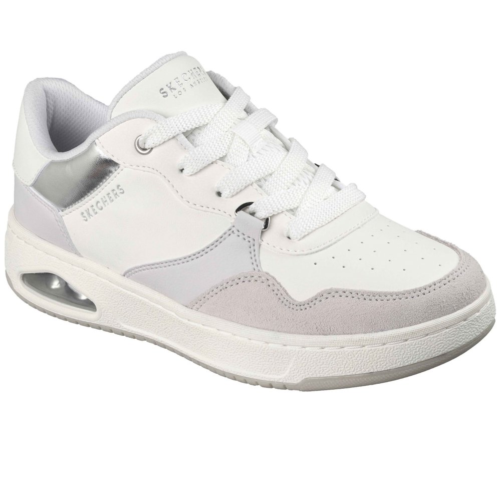 Skechers Black Uno Ctl Subtle Shimmer Lace-Up Trainers - Image 3
