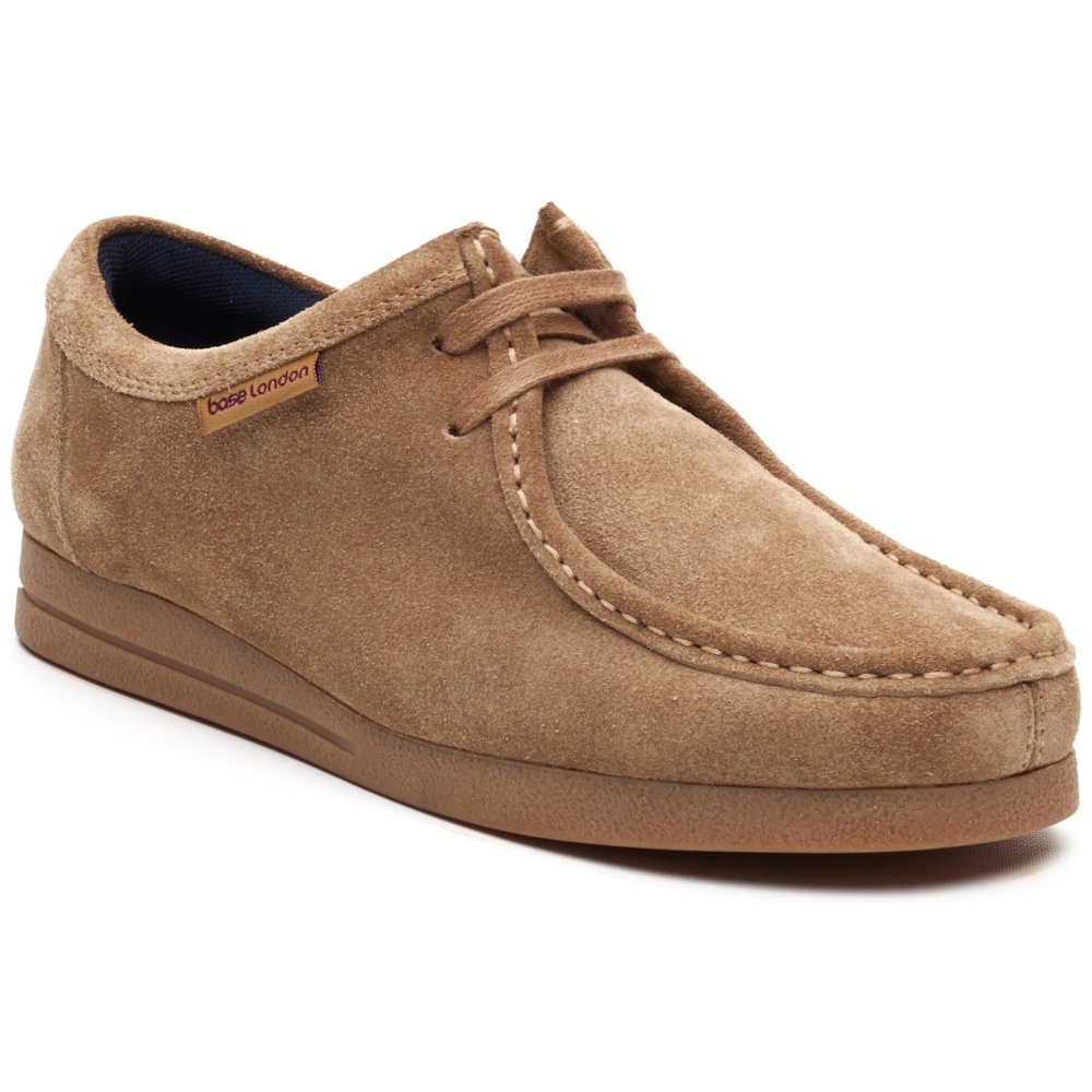 Base London Men's Taupe Suede Koko Wallabe Shoes Colour: : Size 11