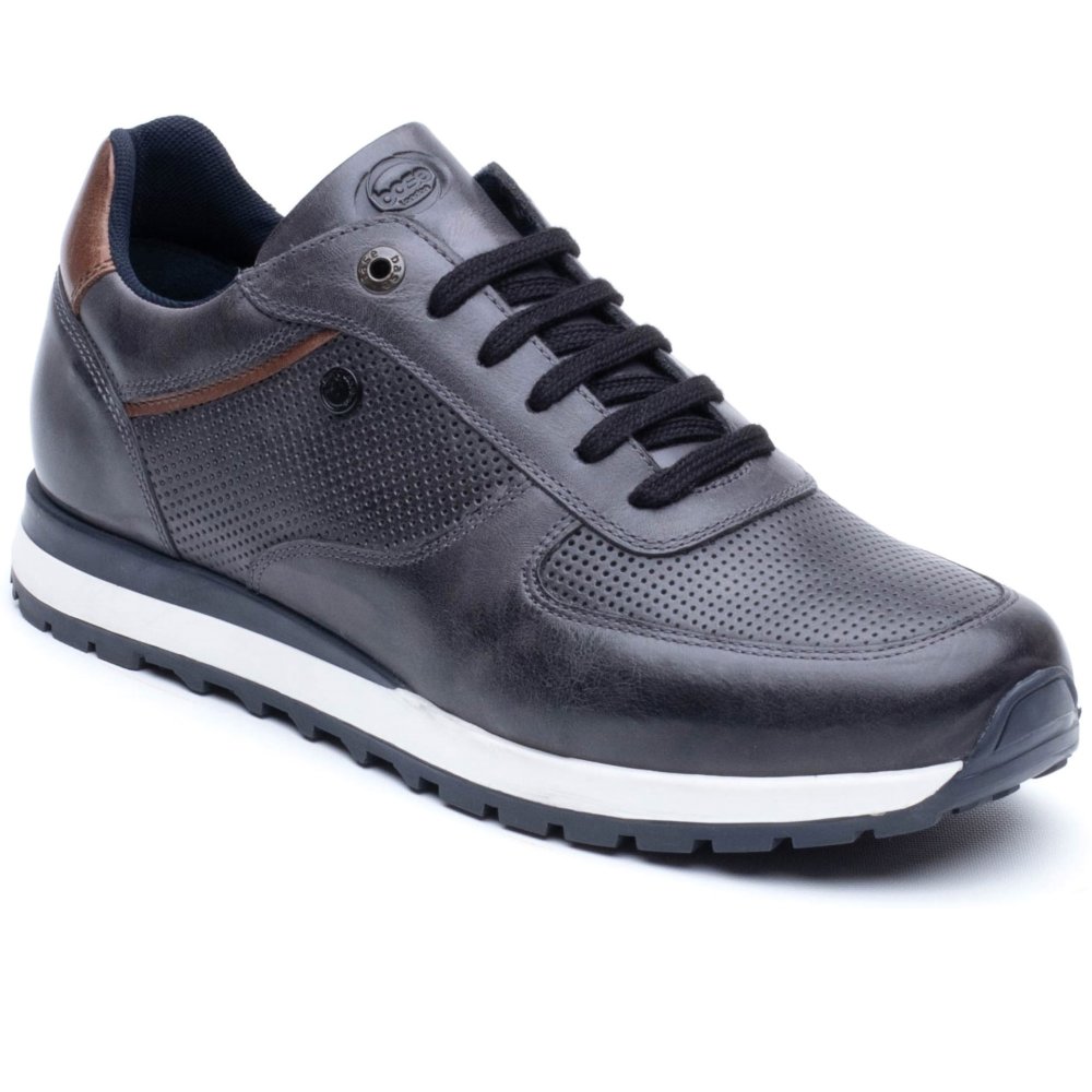 Base London Men's Navy Lancaster Trainers Colour: : Size 7