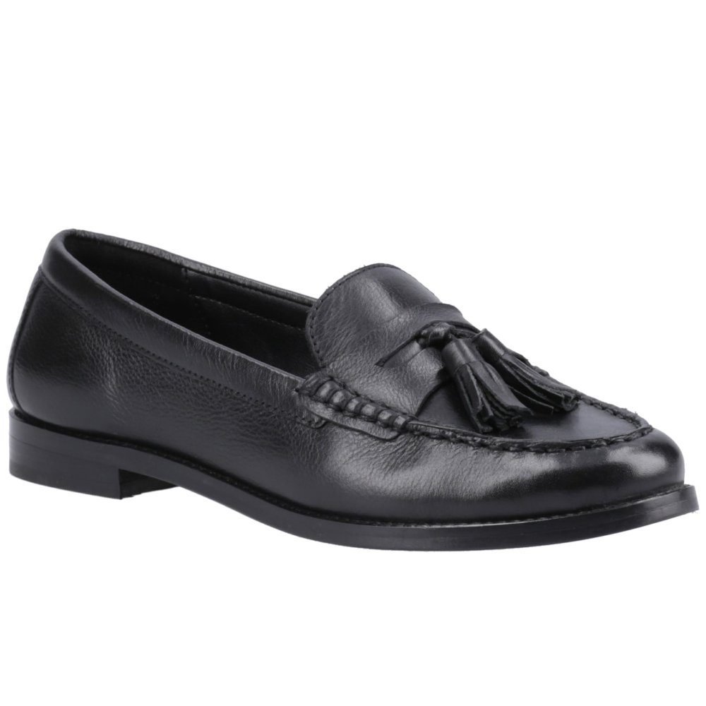 Hush Puppies Women's Connie Tassel Loafer in Black | Size: 6 - Image 3