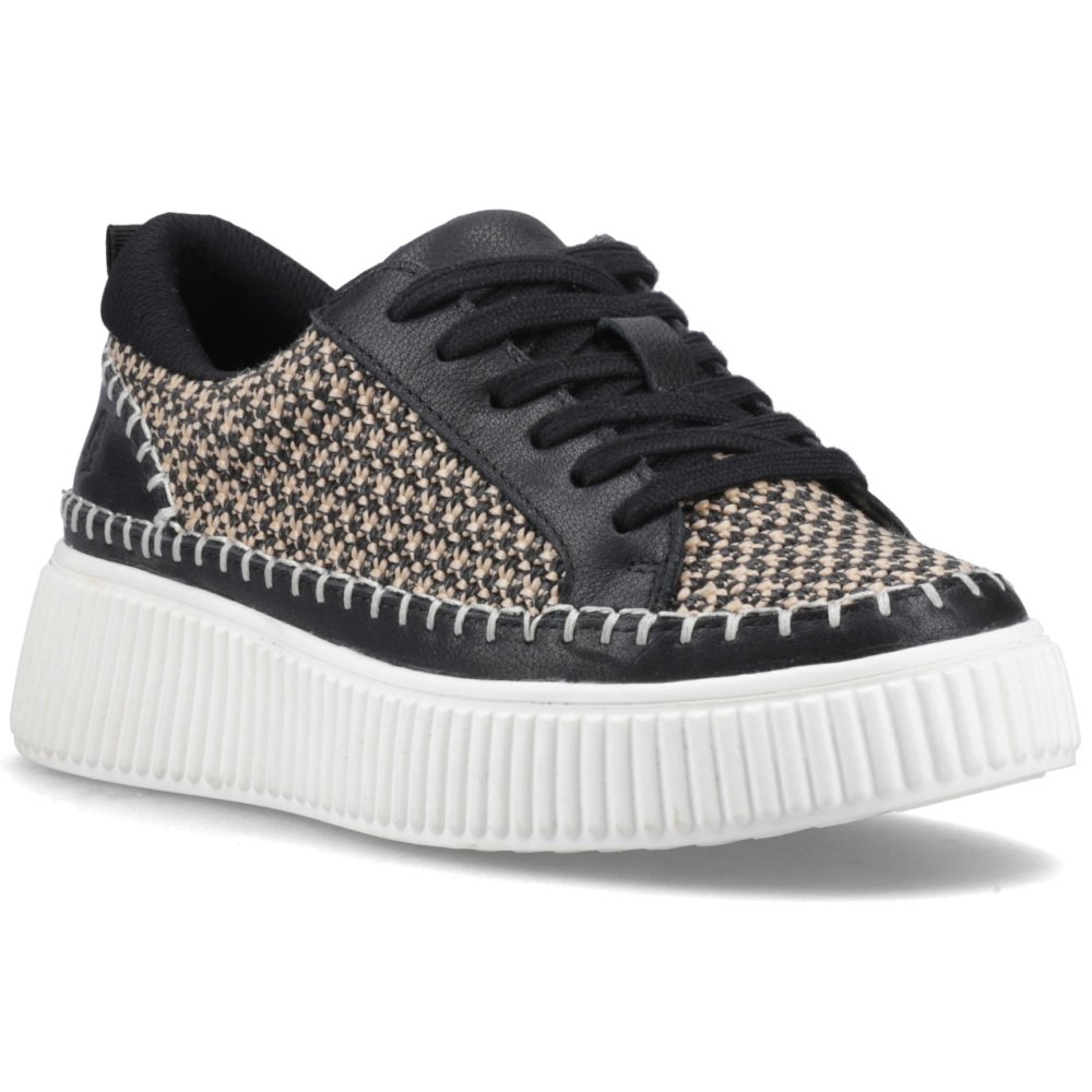 Hush Puppies Women's Black Haisley Woven Trainers Colour: : Size 6 - Image 5