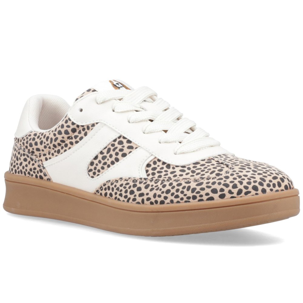 Hush Puppies Women's Tan Maura Textile Textile Cheetah Trainers Uk Size 7 - Image 5