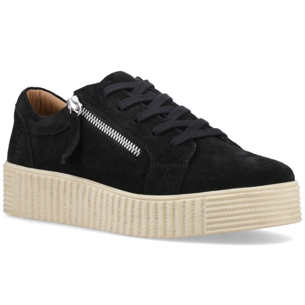 Hush Puppies Women's Black Tara Suede Leather Trainers Uk Size 6 - Image 7