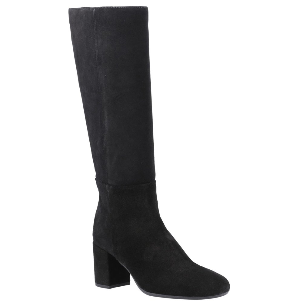 Hush Puppies Women's Black Suede Oprah Knee High Boots Colour: : Size 5