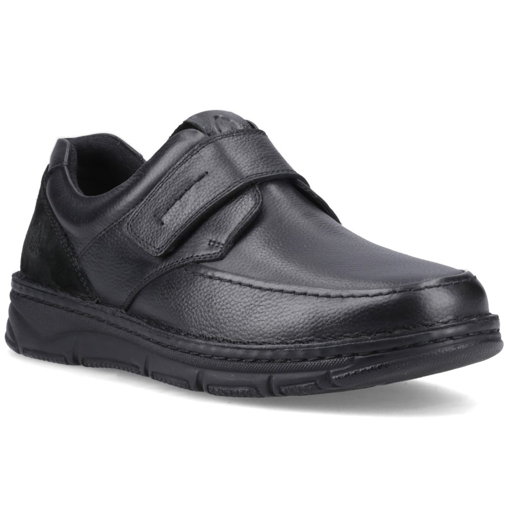 Hush Puppies Men's Black Forde Shoes Colour: : Size 12