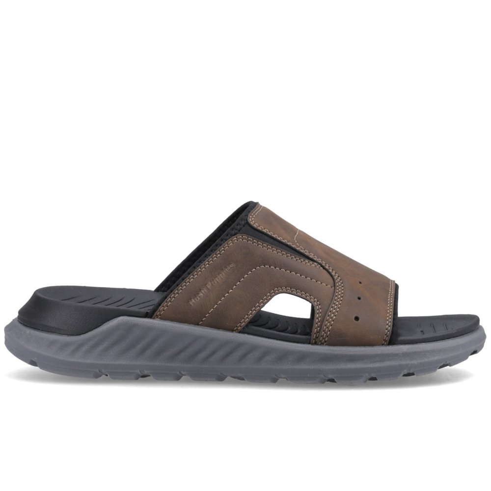Hush Puppies Men's Brown Lewis Sandal Polyurethane Sandals Uk Size 9 - Image 3
