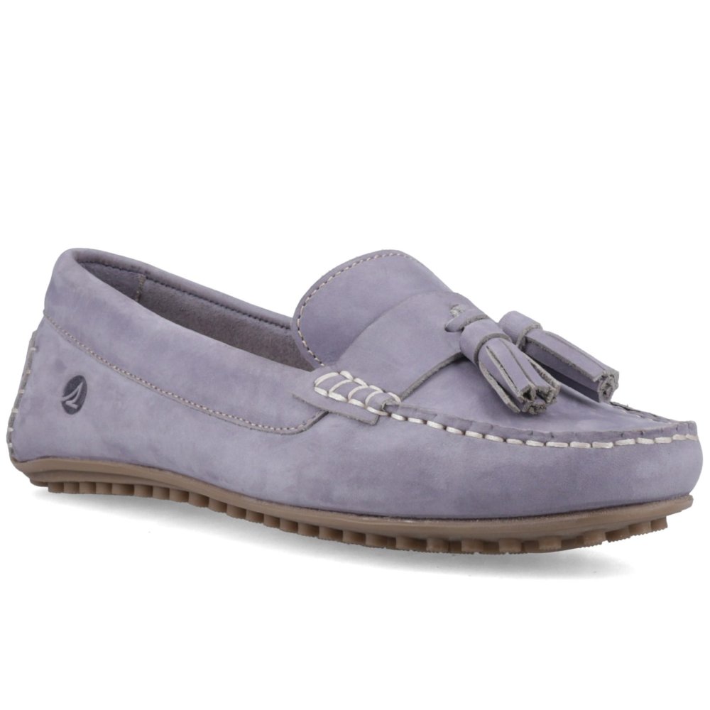 Sperry Women's Purple Salvador Slip On Nubuck Lilac Moccasins Shoes Uk Size 4 - Image 4