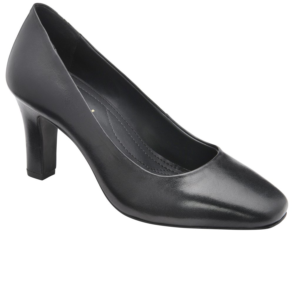 Ravel Barnton Women's Pointed Toe Court Shoes Black Size 4 with 8cm Heel - Image 3