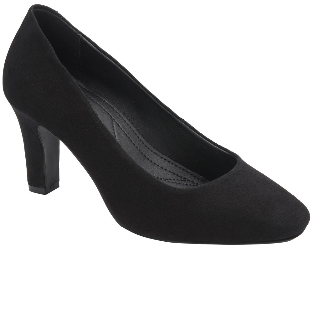 Ravel Women's Black Suede Barnton Court Shoes Colour: : Size 3