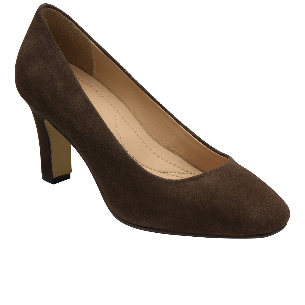 Ravel Women's Brown Suede Barnton Court Shoes Colour: : Size 5