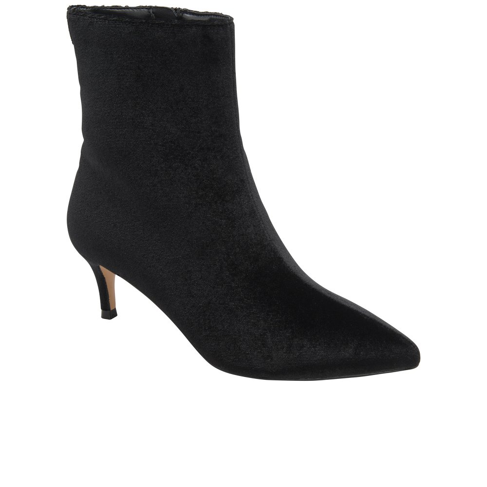 Ravel Women's Black Velvet Currans Ankle Boots Colour: : Size 5