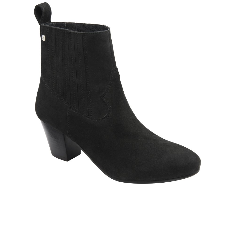 Ravel Women's Black Suede Axford Ankle Boots Colour: : Size 6