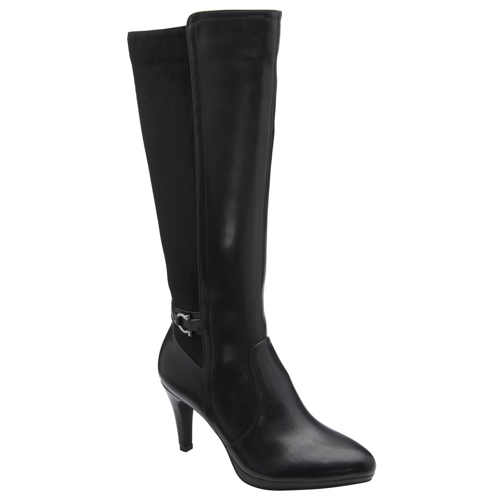 Ravel Women's Black Hinton Knee High Boots Colour: : Size 5
