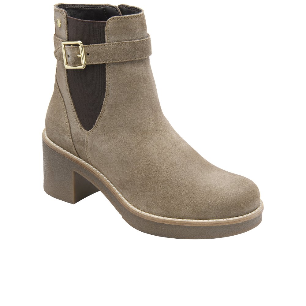 Ravel Women's Taupe Suede Hodson Ankle Boots Colour: : Size 5