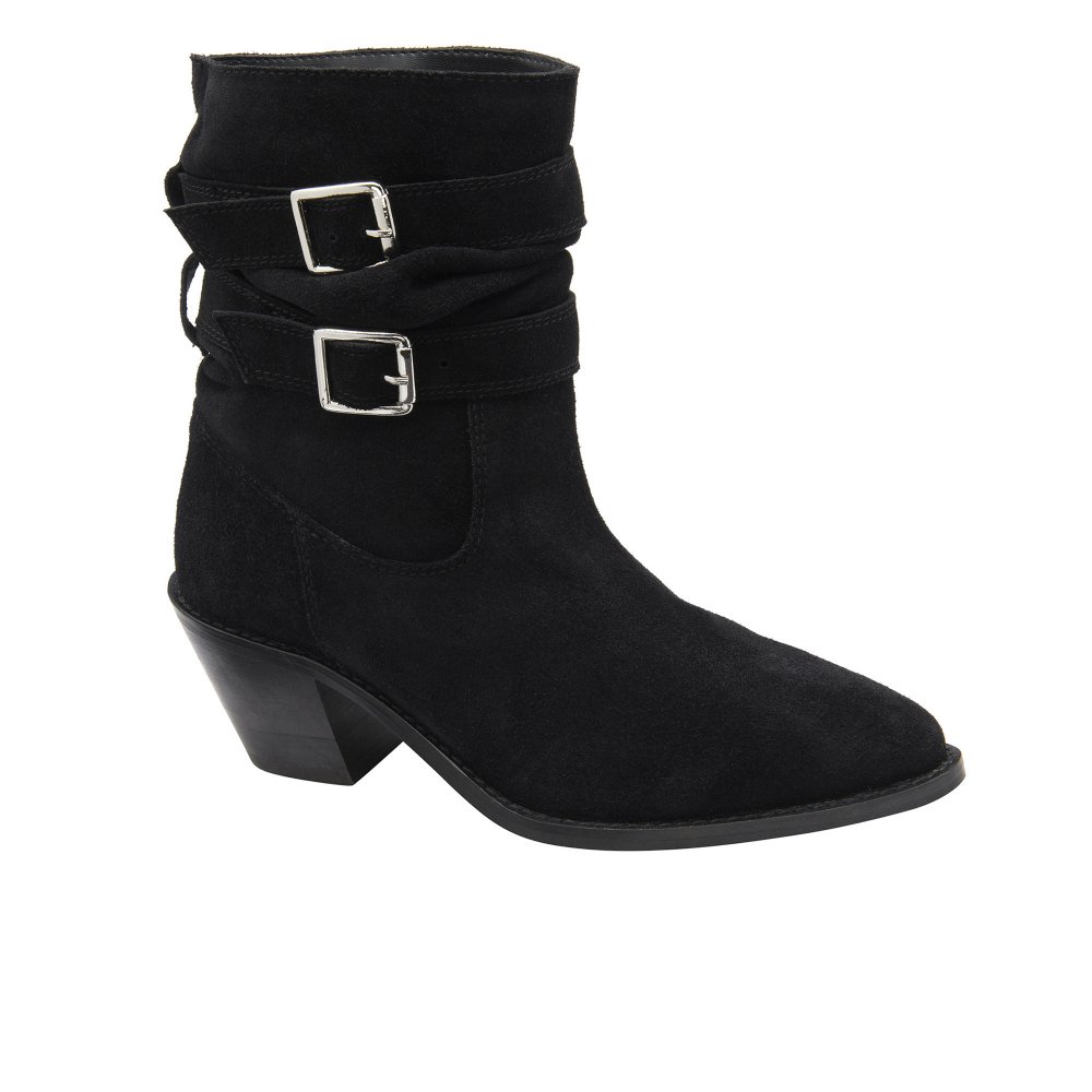 Ravel Women's Black Suede Norbury Ankle Boots Colour: : Size 7