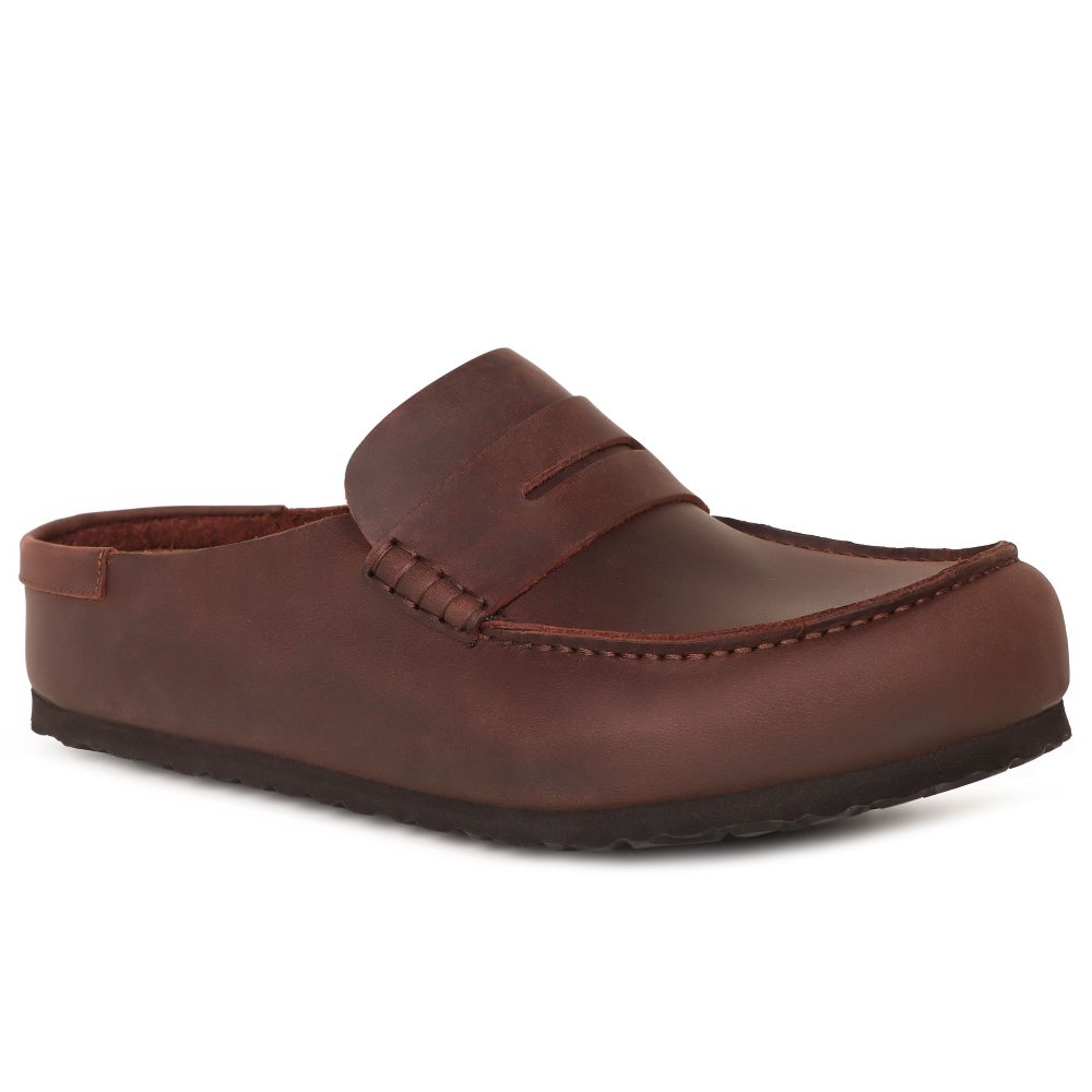 Birkenstock Men's Naples Wrapped Oiled Leather Clogs - Habana - Habana - Uk10.5 Eu45 Regular - Image 4